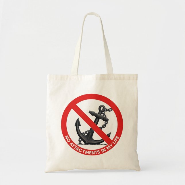 Tote Bag No attachments in my life (Devant)