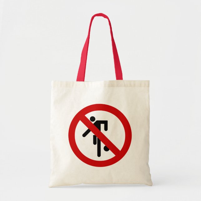 Tote Bag NO Ball Games ⚠ Thai Park ⚠ (Devant)