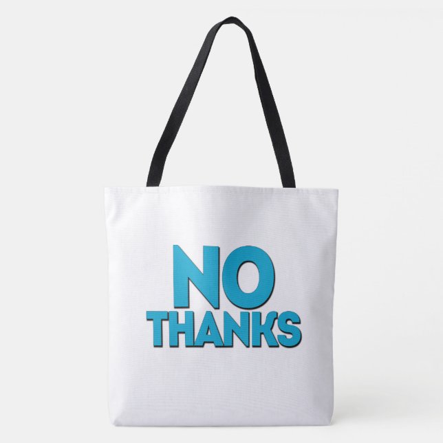 Tote Bag No thanks (Devant)