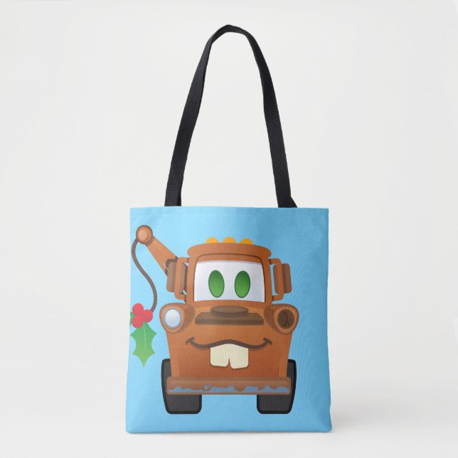 Tote Bag Noël aux voitures| Camion Mat Tow (Devant)