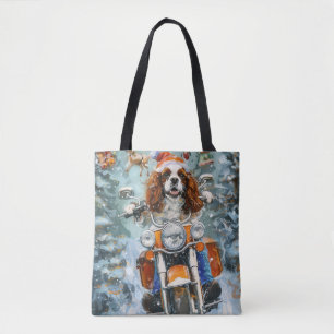 Tote Bag Noël Cavalier King Charles Spaniel