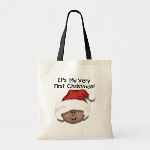 Tote Bag Noël de bébé d'Afro-américain ęr