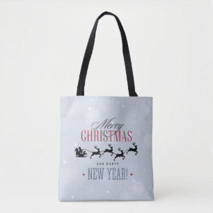 Tote Bag Noël de Santa and his Flying