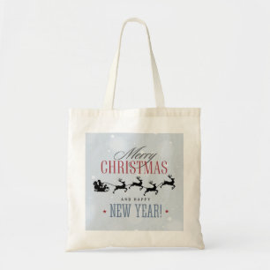Tote Bag Noël de Santa and his Flying