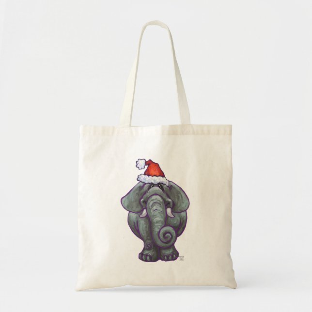 Tote Bag Noël des éléphants (Devant)