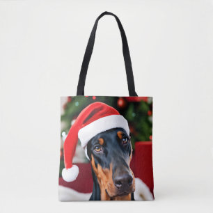 Tote Bag Noël Doberman