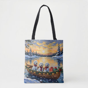 Tote Bag Noël en bateau maltais pour les fêtes