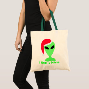 Tote Bag Noël étranger drôle de Z Père Noël que je veu