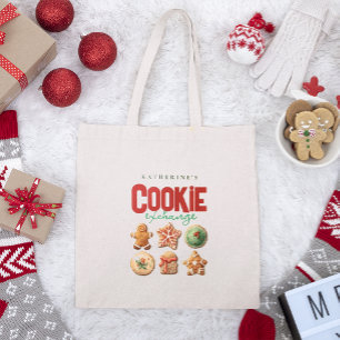 Tote Bag Noël Fête d'échange de cookies