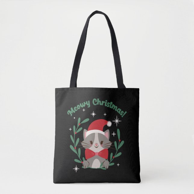 Tote Bag Noël Meowy (Devant)