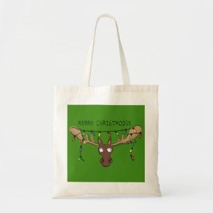 Tote Bag Noël Moose mignonne drôle animal de vacances