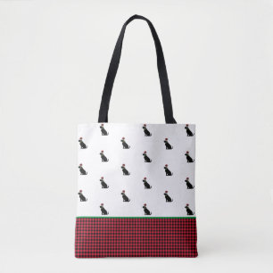 Tote Bag Noël Noël Noël Noël Noël au Black Lab En vichy Rou