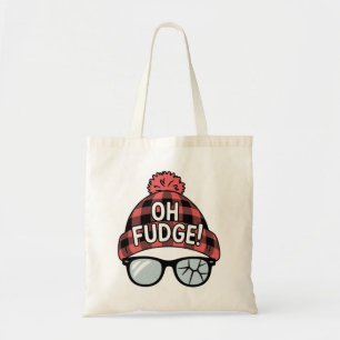 Tote Bag Noël Oh Fudge Vacances De Noël Drôle De Fête 