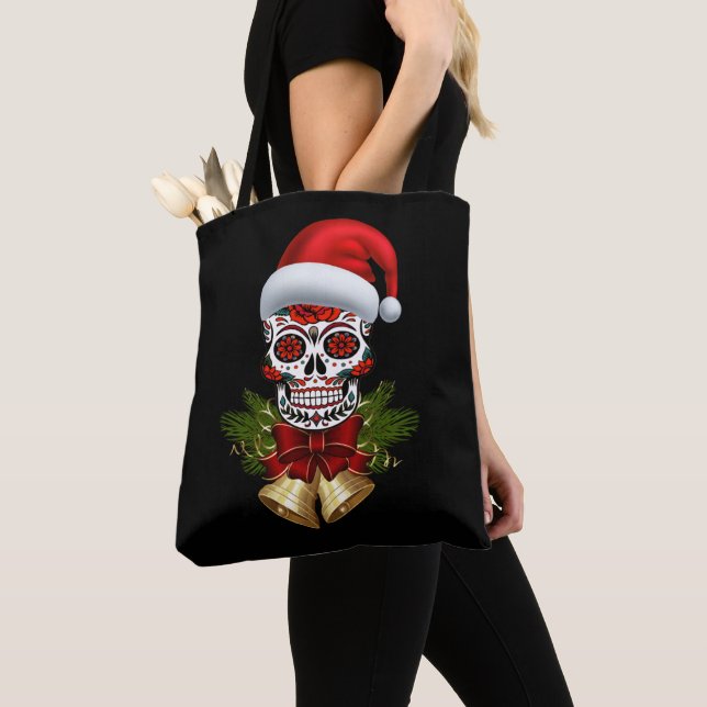 Tote Bag Noël Père Noël Jour Du Crâne Sugar Morts (De près)