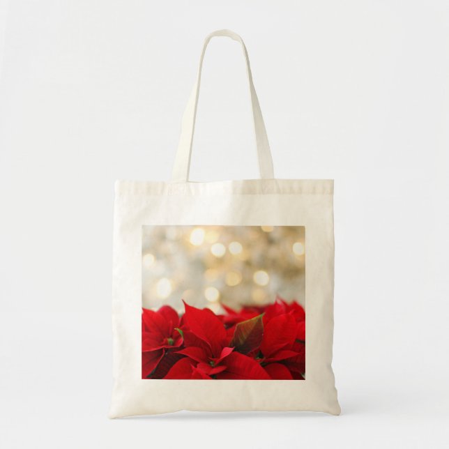 Tote Bag Noël Poinsettia (Devant)