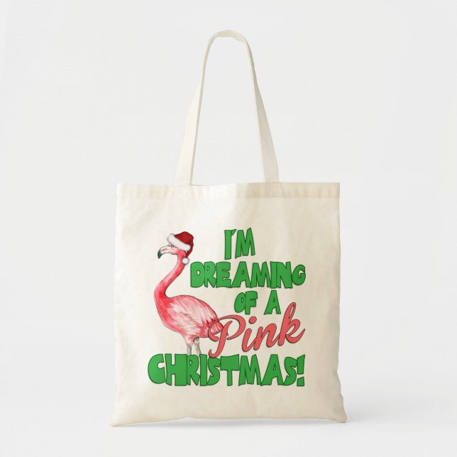 Tote Bag Noël rose (Devant)