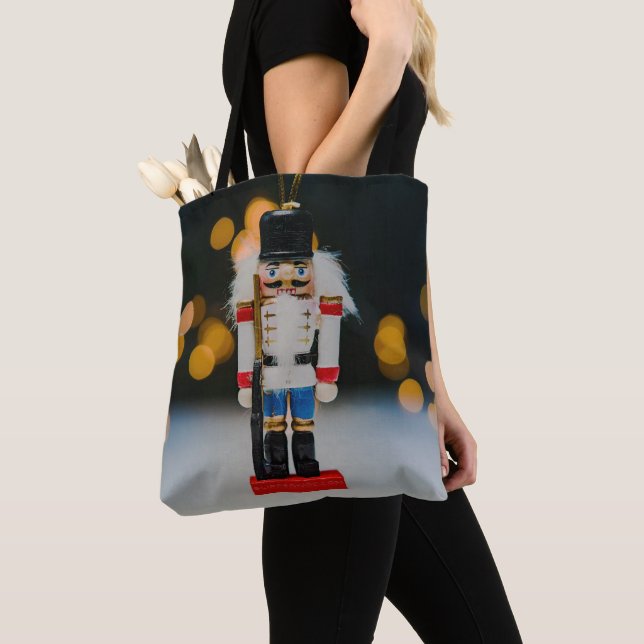 Tote Bag Noël SlipperyJoe nutcracker figurine ornement (De près)
