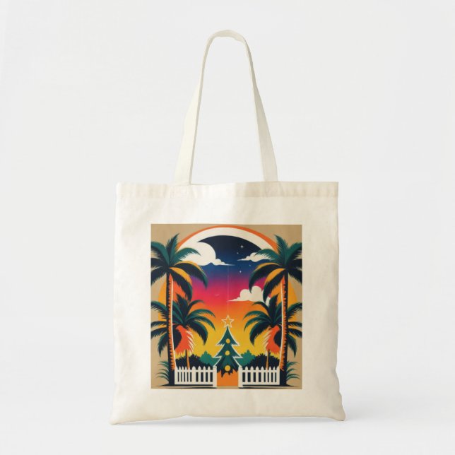 Tote Bag Noël tropical (Devant)