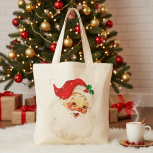 Tote Bag Noël Vintage du Père Noël dans les années 1950