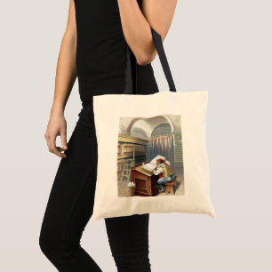 Tote Bag Noël vintage, Saint Nicolas méchant ou gentil