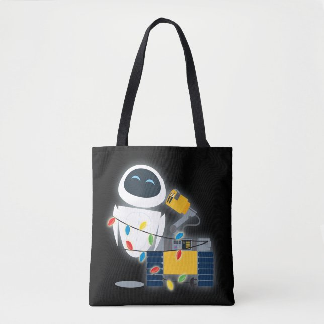 Tote Bag Noël WALL-E & EVE (Devant)