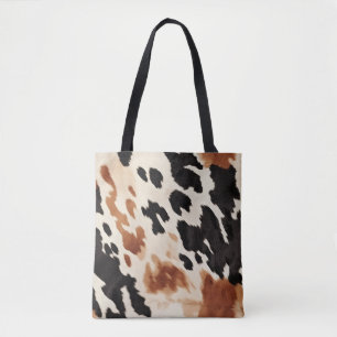 Tote Bag Noir Crème Brown