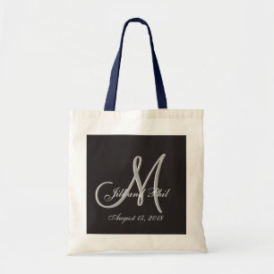 Tote Bag Noir de base Mariage Fabrique Monogramme Grande va