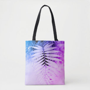Tote Bag Noir et blanc Areca Leaf Miami