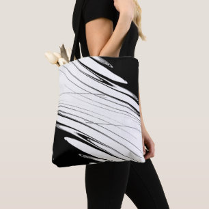 Tote Bag Noir et Blanc Moderne