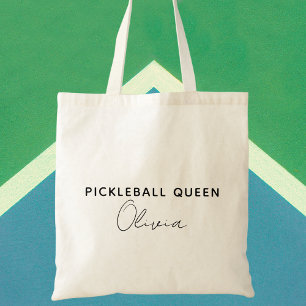 Tote Bag Noir et blanc tendance minimaliste moderne Pickleb