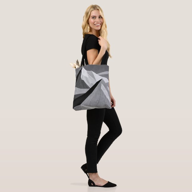 Tote Bag noir et blanc unique (Sur le modèle)