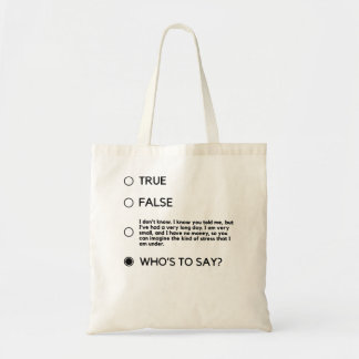 Tote Bag Noir Pour Qui Dire John Mulaney (Logo Noir) H