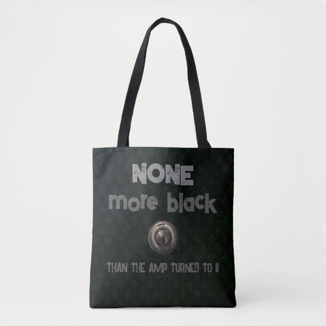 Tote Bag Noirceur amplifiée, roquette inspirée par le robin (Devant)