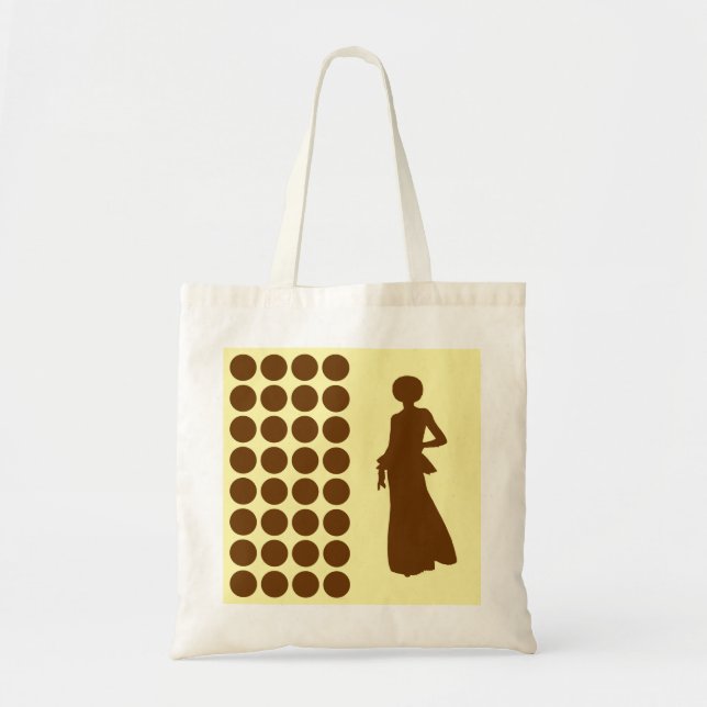 Tote Bag Noix de muscade Crème Points Neutres Silhouette de (Devant)