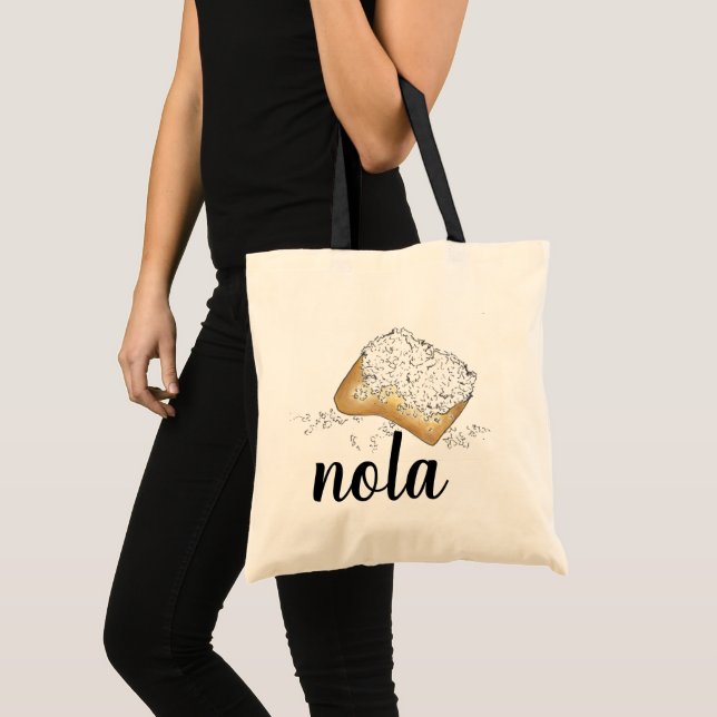 Tote Bag NOLA Nouvelle-Orléans Louisiane Beignet Beignet Pâ (Devant (produit))