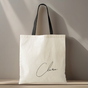 Tote Bag Nom de demoiselle d'honneur minimaliste moderne
