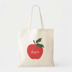 Tote Bag Nom de la personnaliser de pommes rouges