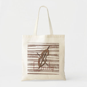 Tote Bag Nom de l'ajout de musique rustique robuste Cello