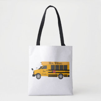 Tote Bag Nom de l'enseignant Prénom Année Classe sur toute