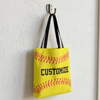 Tote Bag Nom de l'équipe de softball Fastpitch personnalisé