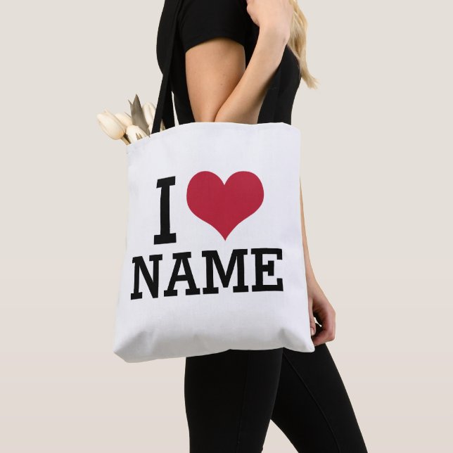 Tote Bag Nom du coeur (De près)