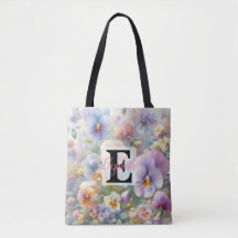 Nom du monogramme sur l'aquarelle Fleurs dans les 