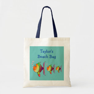 Tote Bag Nom mignon de coutume d'animaux de plage de