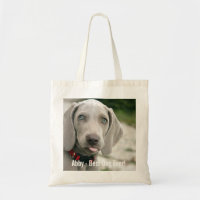Nom personnalisé de photo de chien de Weimaraner