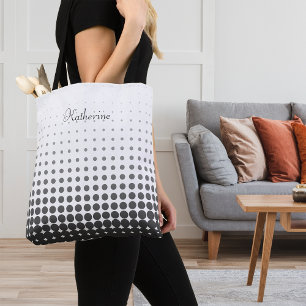 Tote Bag Nom personnalisé des Pois tendance