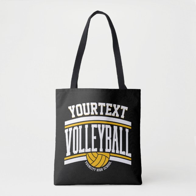 Tote Bag NOM PERSONNALISÉ Équipe de l'école du joueur de vo (Devant)