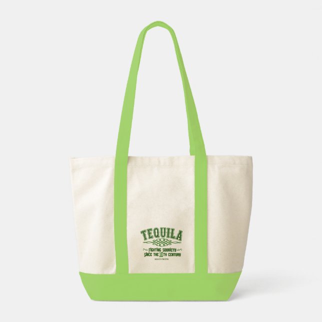 Tote Bag Nom personnalisé Funny TEQUILA (Dos)