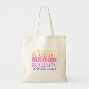 Tote Bag Nom personnalisé & Initiales Été