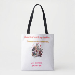 Tote Bag Nom personnalisé Meilleures amies de la Saint-Gale
