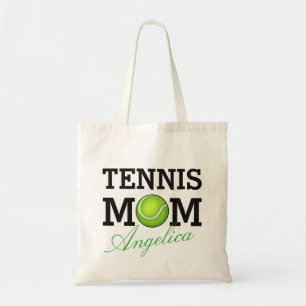 Tote Bag Nom personnalisé par maman de tennis